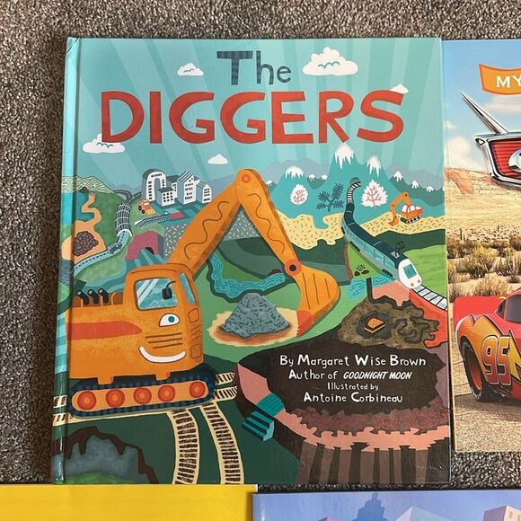 Lot of 9 truck, trains, and car books - Pixar cars, Thomas the Train, go dog go - Picture 2 of 16